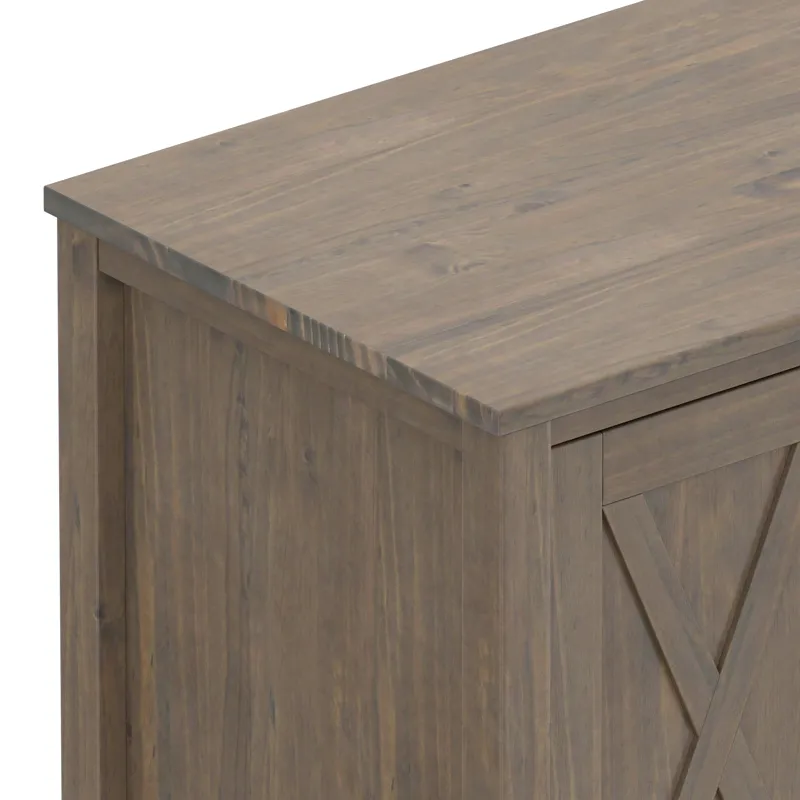 Ela - 72\" TV Media Stand - Smoky Brown
