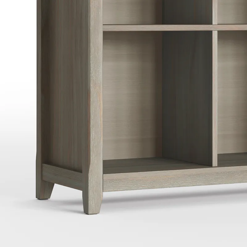Amherst - 8 Cube Storage Sofa Table - Distressed Grey