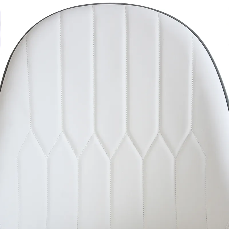 Modern PU Sponge-Filled Dining Chair, Solid Wood Metal Legs, Suitable For Restaurants, Living Rooms 