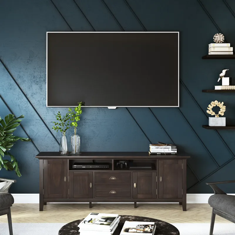Redmond - 72\" TV Media Stand - Brunette Brown