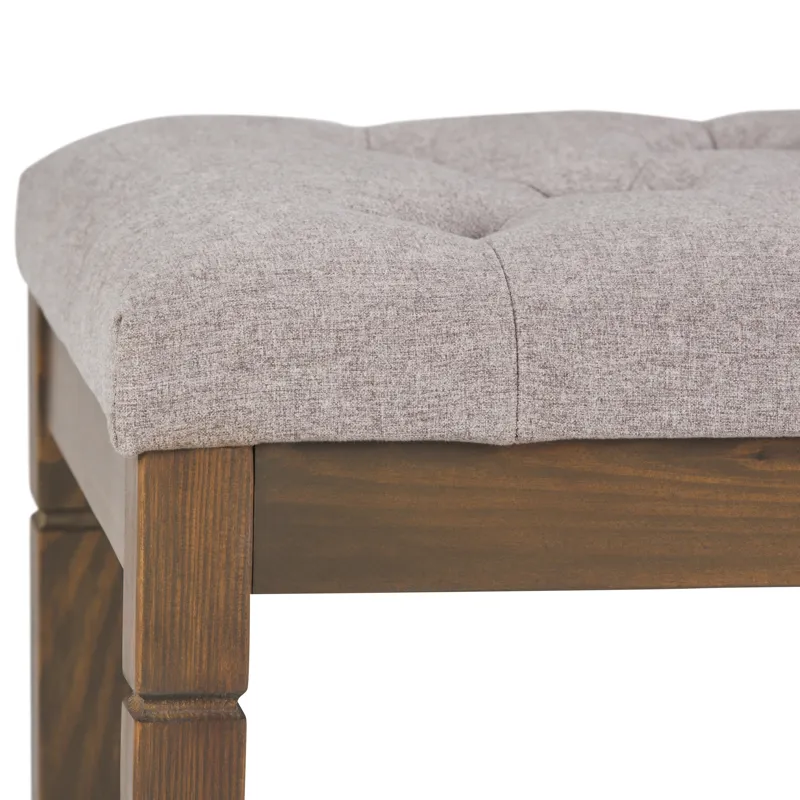 Waverly - Tufted Ottoman Bench - Cloud Grey