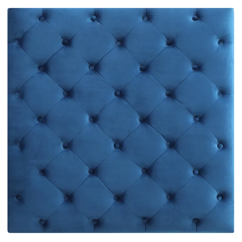 Nola - G0351-O Ottoman - Navy Blue