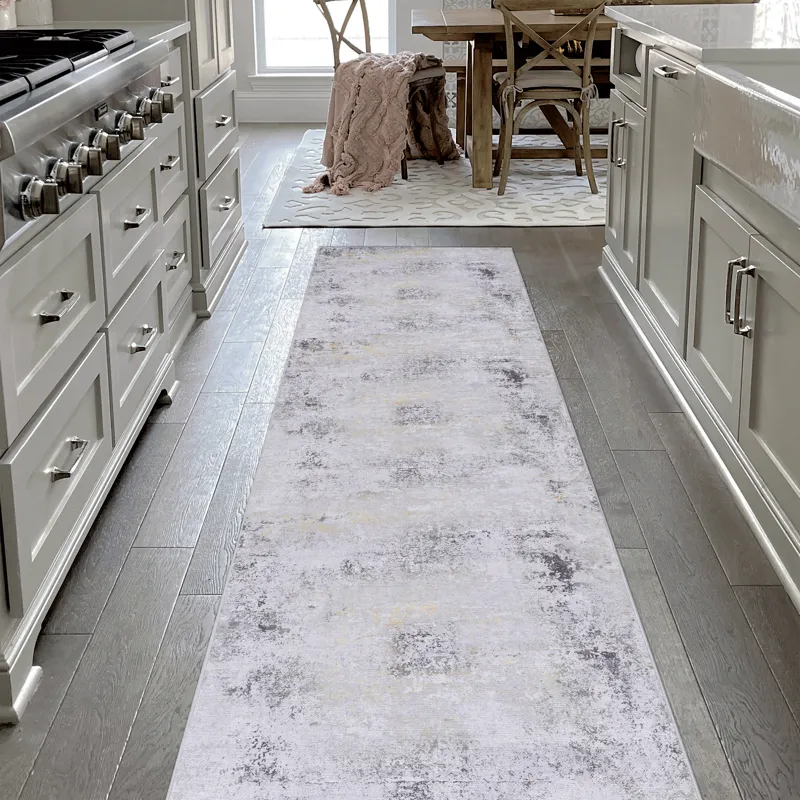 2\'6\'\' X 10\' Area Rugs, Washable Rug, Low-Pile, Non-Slip, Non-Shedding, Foldable, Kid & Pet Frien