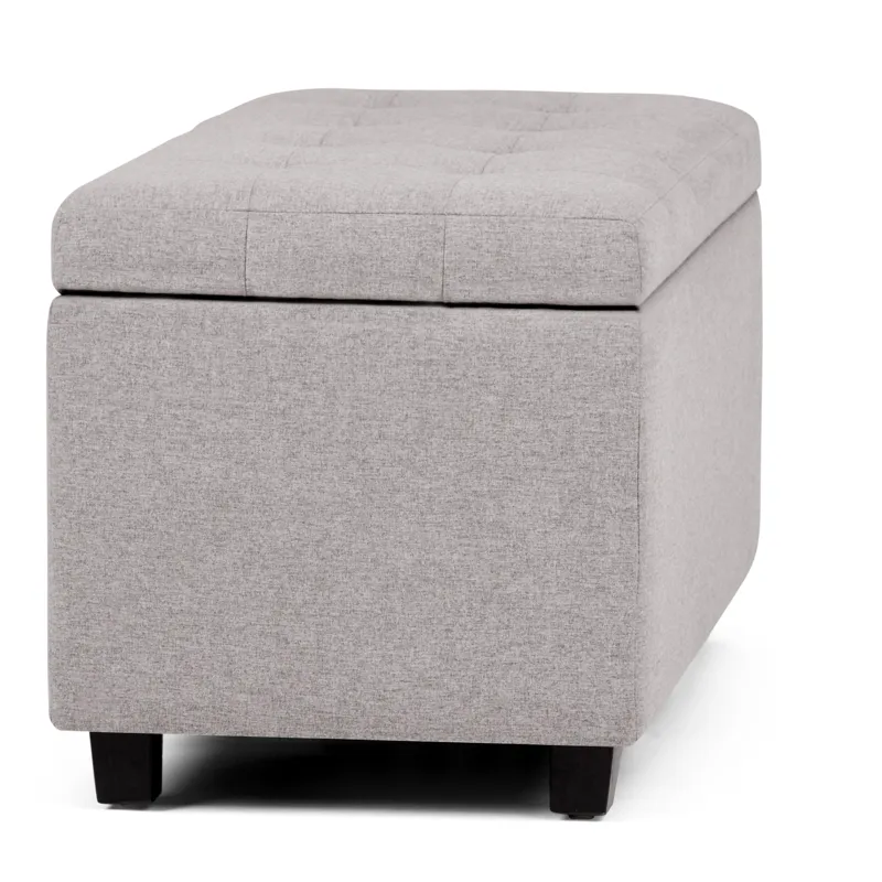 Cosmopolitan - Storage Ottoman - Cloud Grey