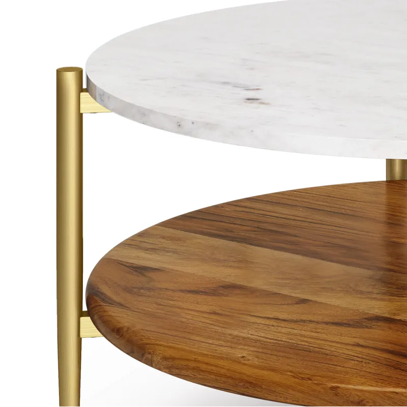 Wagner - Coffee Table - White / Natural