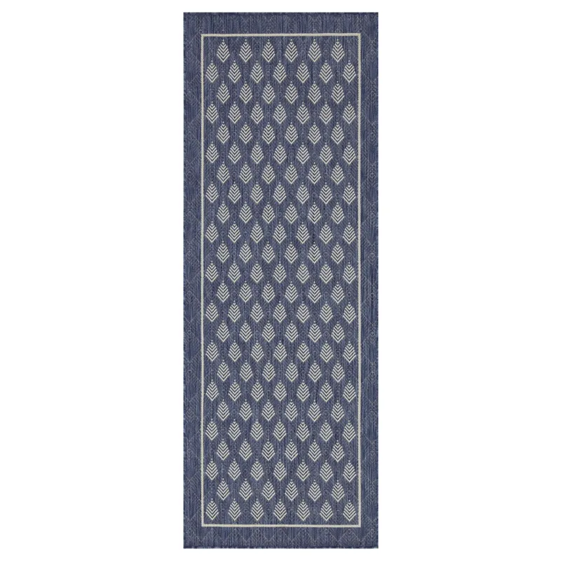Sunshine - 2\'7\" X 7\'3\" Polypropylene Indoor / Outdoor Area Rug - Blue