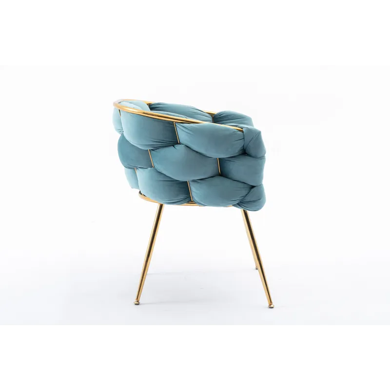 Luxury Modern Simple Leisure Velvet Single Sofa Chair Bedroom Lazy Person Household Dresser Stool Ma