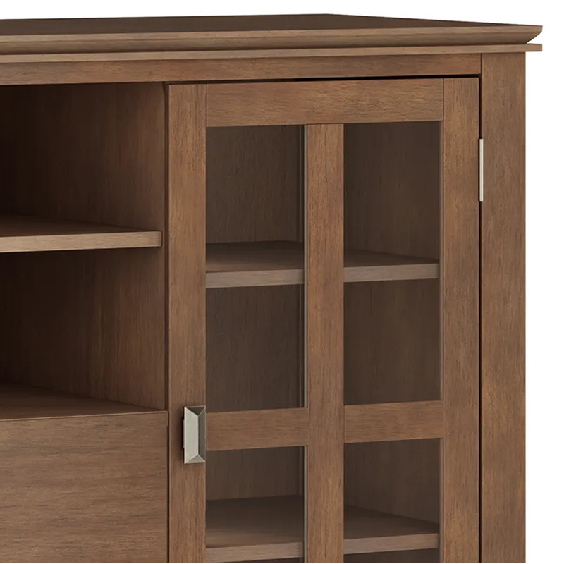 Artisan - Tall TV Media Stand - Rustic Natural Aged Brown