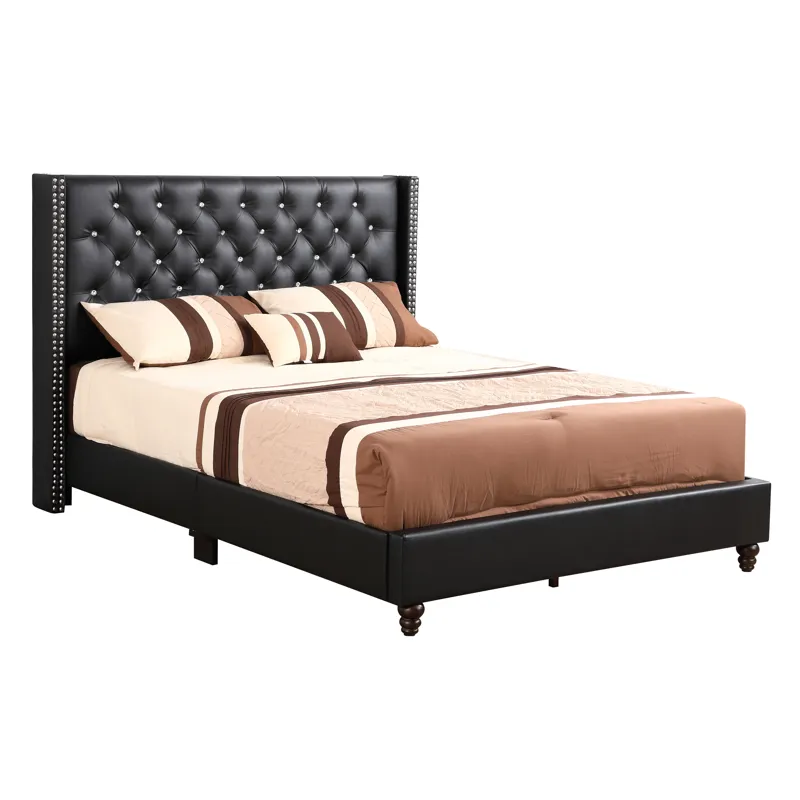 Julie - G1919-FB-UP Full Upholstered Bed - Black