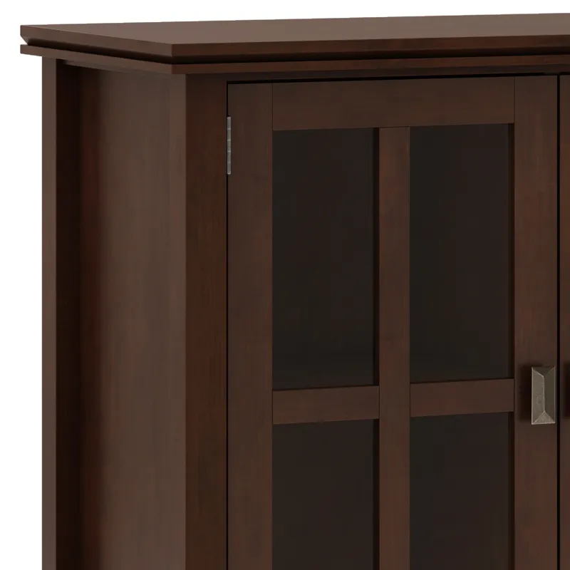 Artisan - Wide 4 Door Storage Cabinet - Russet Brown