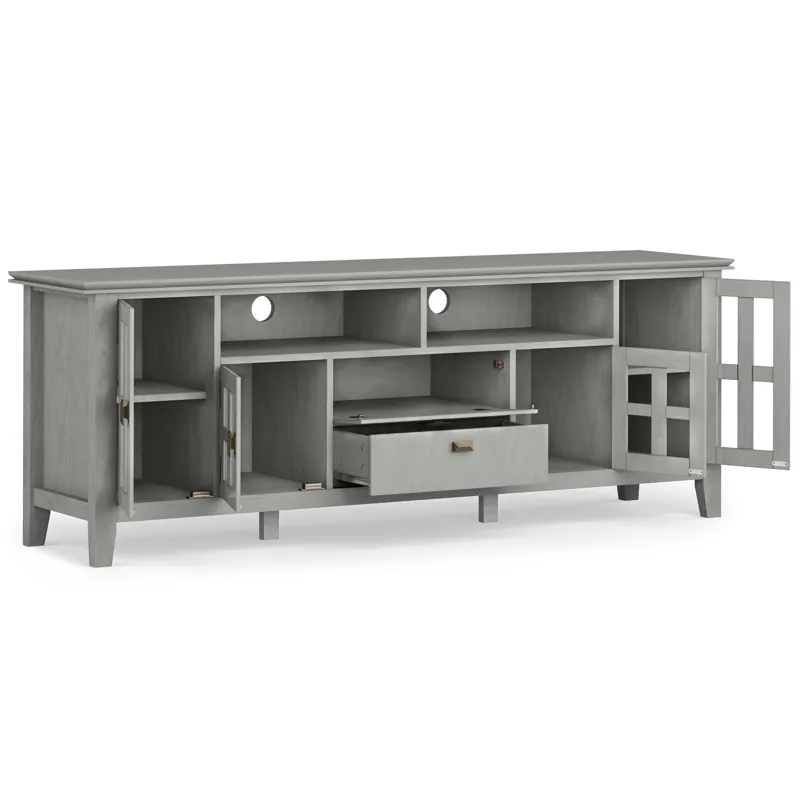 Artisan - 72\" TV Media Stand - Fog Grey