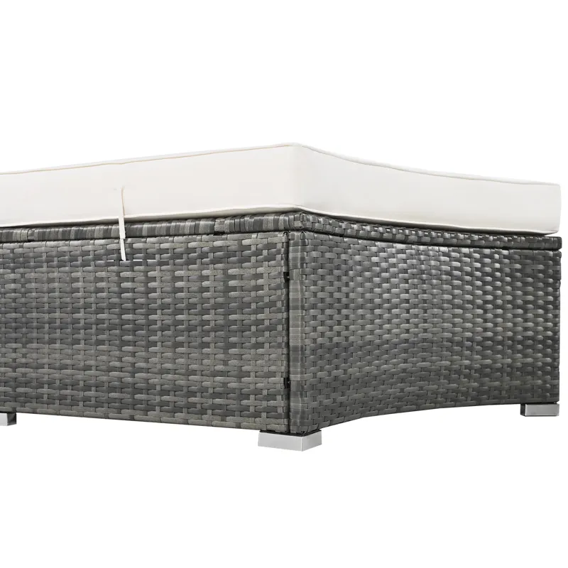 Outdoor Patio Furniture Luxury Circular Sofa Set Rattan Wicker Sectional Sofa Lounge Set With Temper