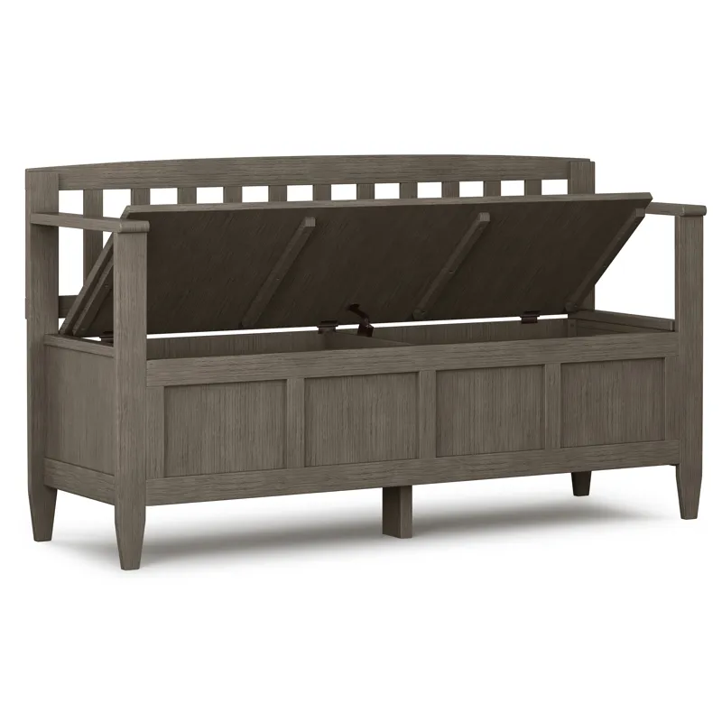Brooklyn - Entryway Storage Bench - Farmhouse Grey