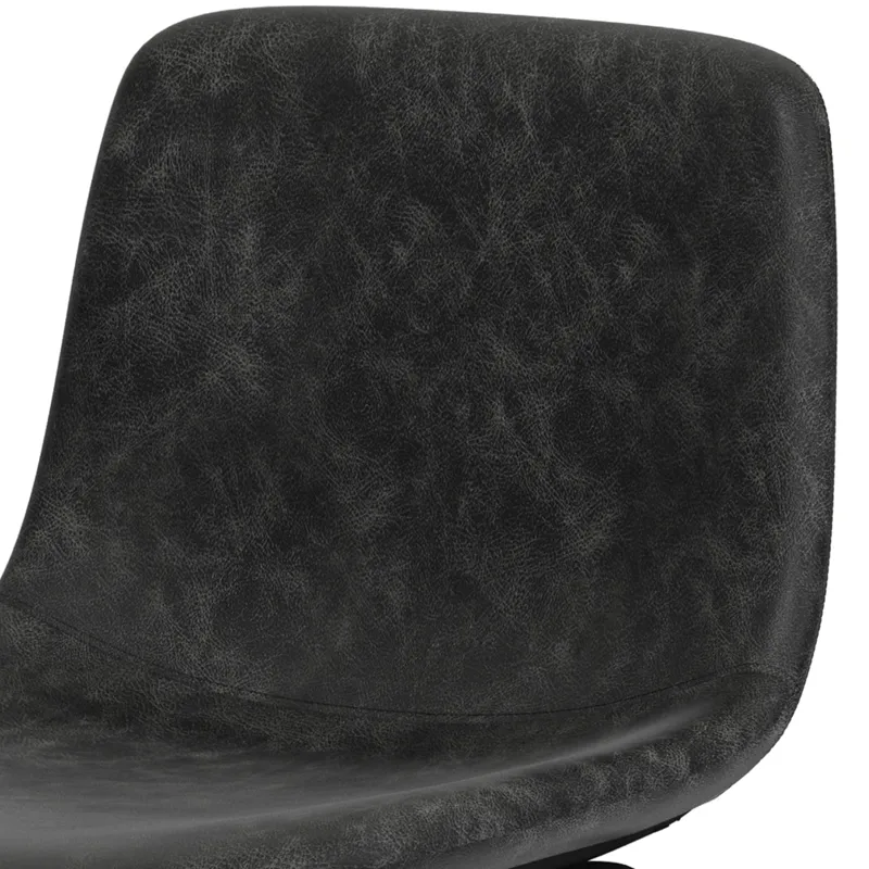 Jolie - Bar Stool (Set of 2) - Distressed Charcoal Grey