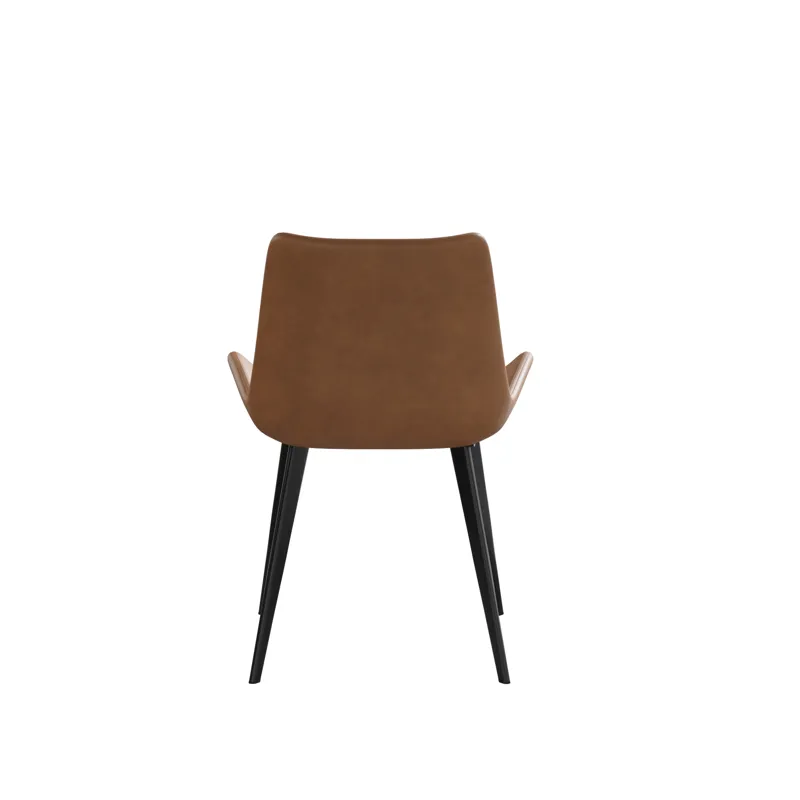 Modern Dining Chair Living Room Metal Leg Dining Chair (Set of 4) - Brown