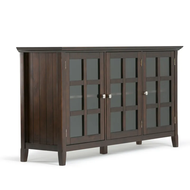 Acadian - Wide Storage Cabinet - Brunette Brown