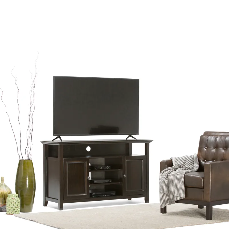 Amherst - TV Media Stand - Hickory Brown