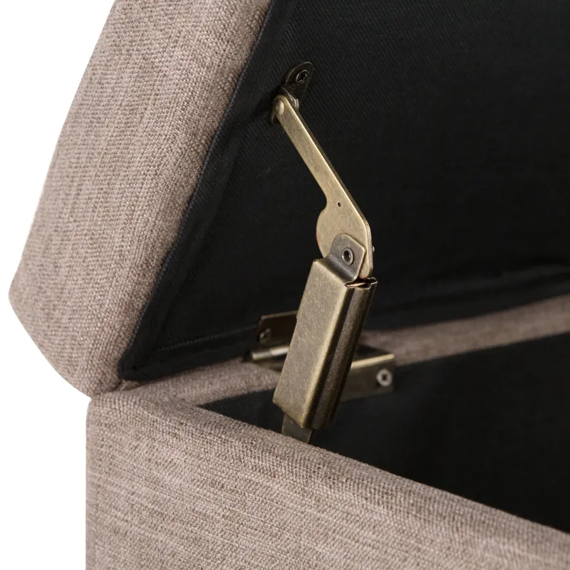 Avalon - Storage Ottoman Bench - Fawn Brown