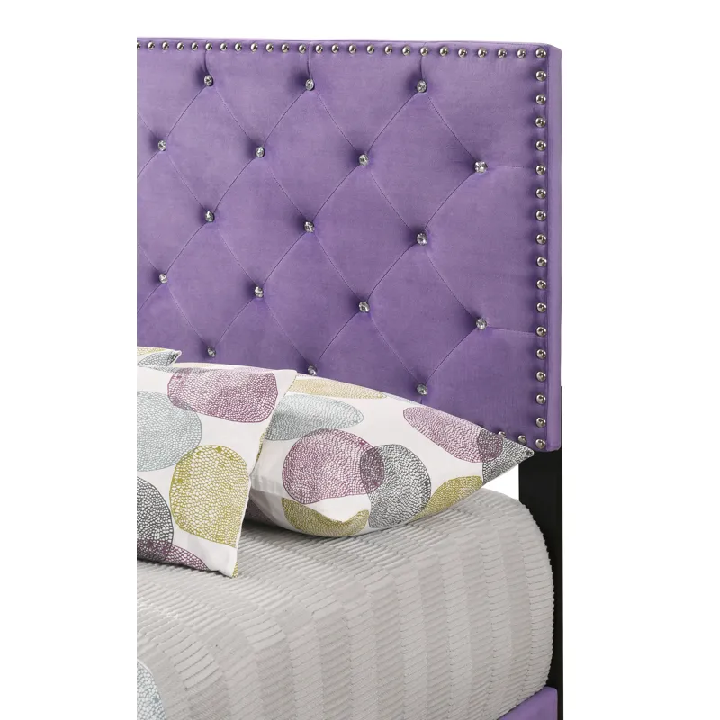 Suffolk - G1402-TB-UP Twin Bed - Purple