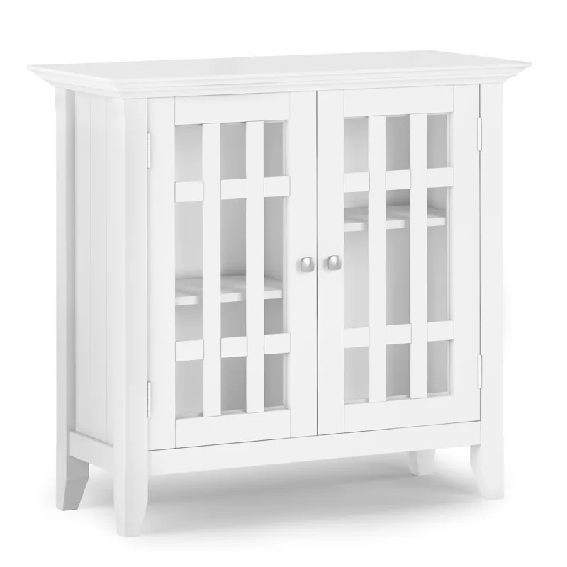 Bedford - Low Storage Media Cabinet - White