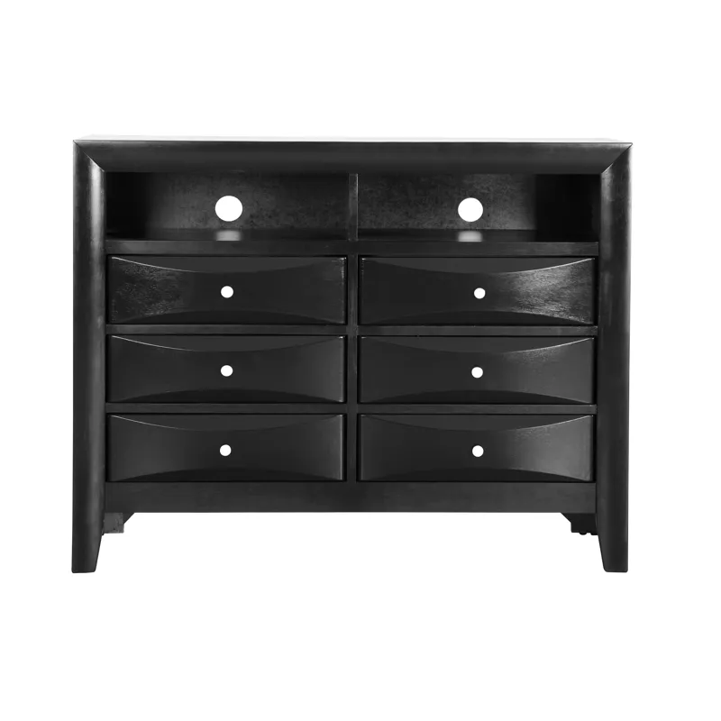 Marilla - G1500-TV2 Media Chest - Black