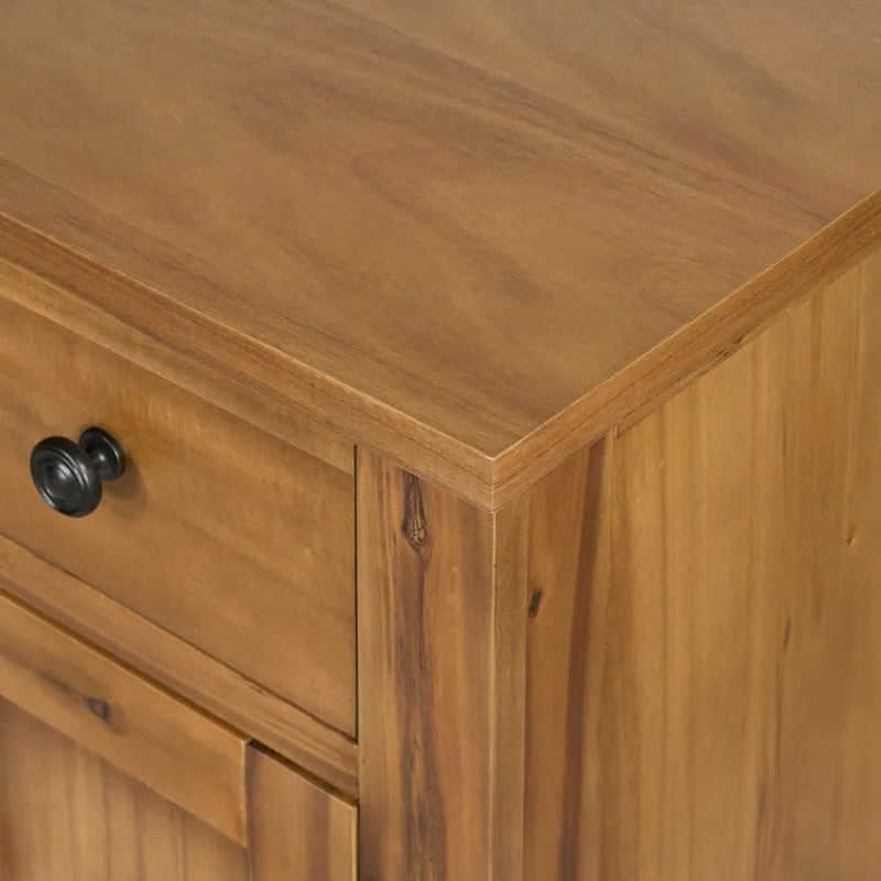 Farmhouse Design Cabinet - Brown