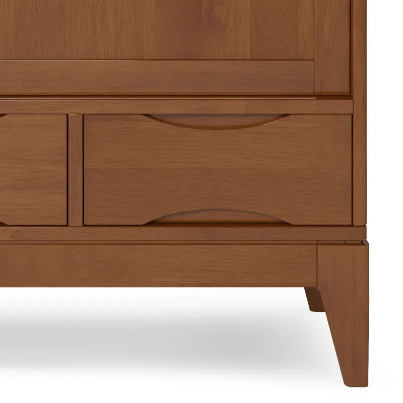 Harper - Medium Storage Cabinet - Teak Brown