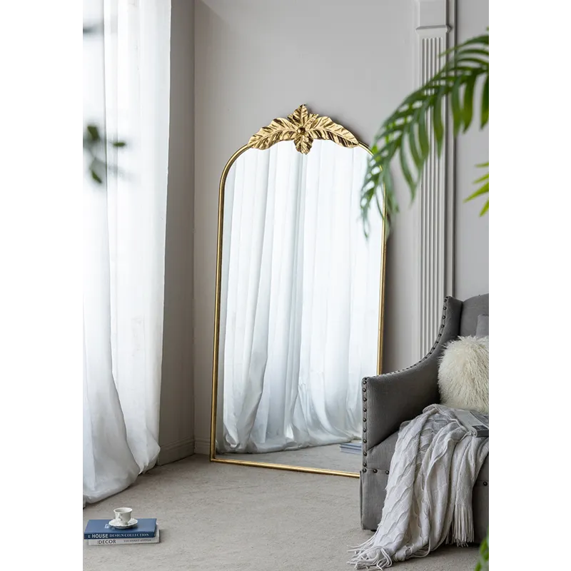 Full Length Mirror, Arched Mirror Hanging Or Leaning Against Wall, Large Mirror For Living Room - Go