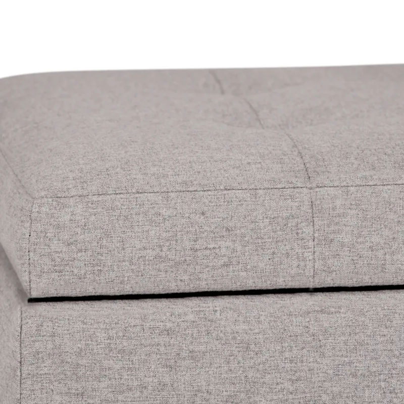 Cosmopolitan - Storage Ottoman - Cloud Grey