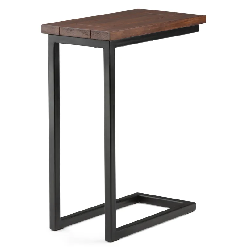 Skyler - C Side Table - Dark Cognac Brown