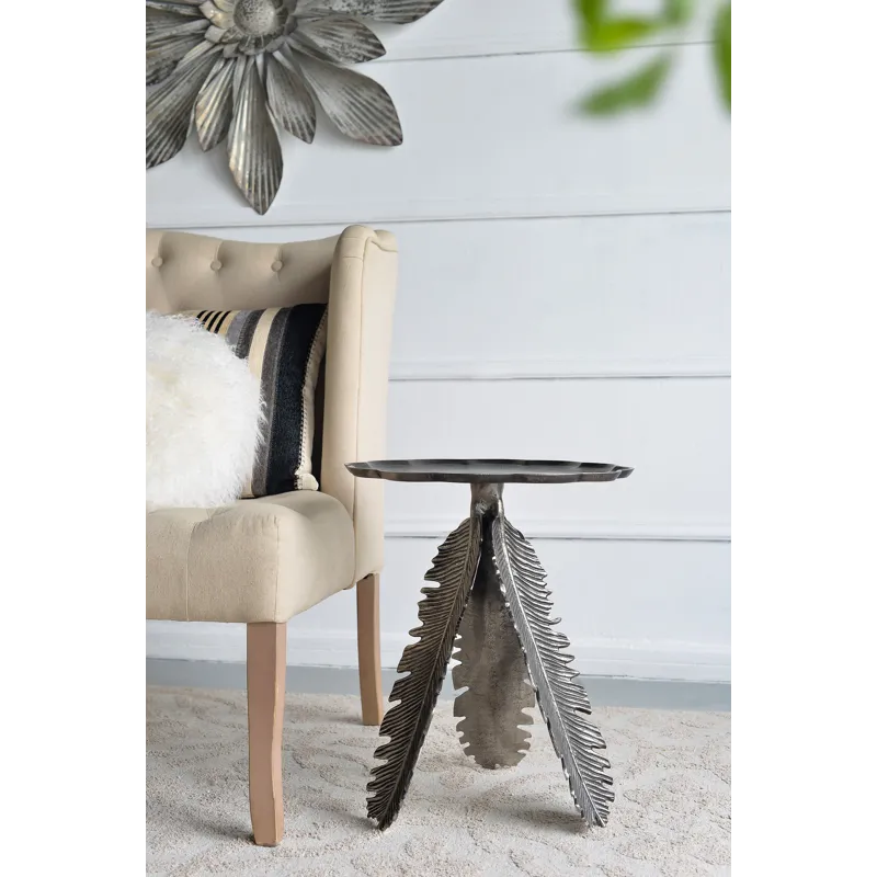 Leaf Side Table - Silver