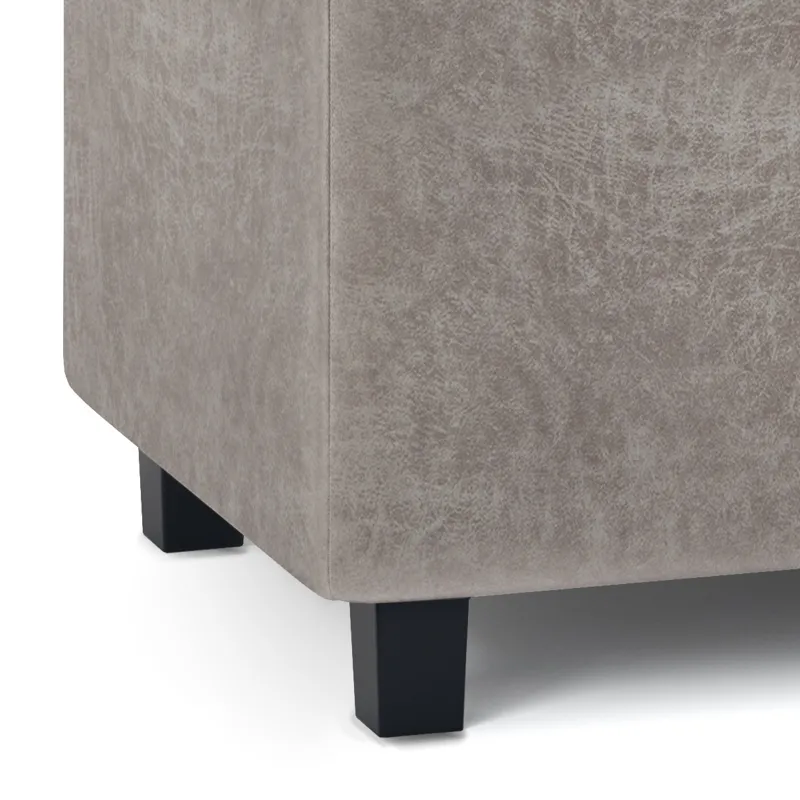 Cosmopolitan - Storage Ottoman - Distressed Grey Taupe