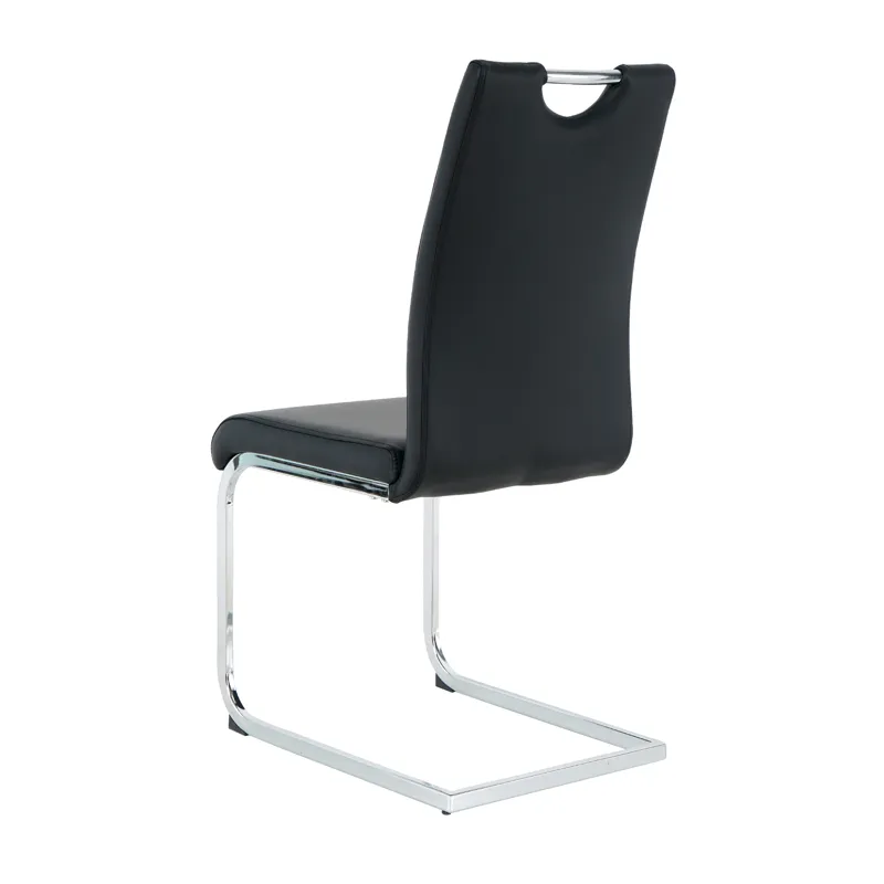Modern Dining Chairs With Faux Leather Padded Seat Dining Living Room Chairs Upholstered Chair With 
