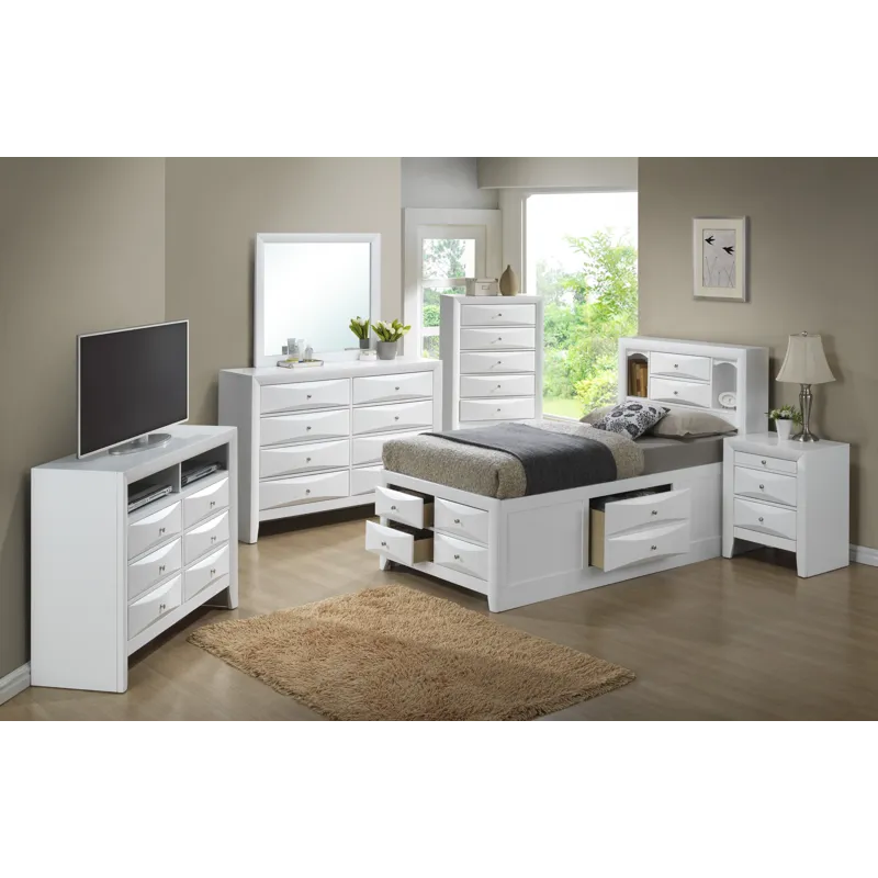 Marilla - G1570G-TSB3 Twin Storage Bed - White