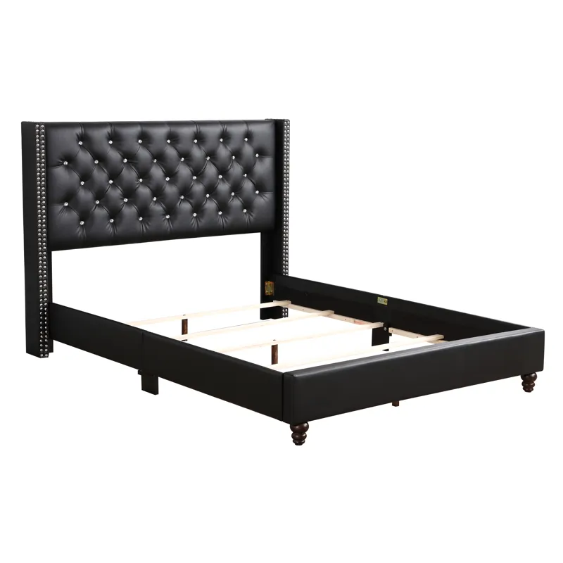 Julie - G1919-FB-UP Full Upholstered Bed - Black