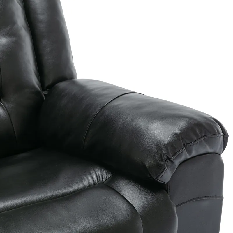 2 Seater Home Theater Recliner Manual Recliner Chair With A Storage Box And Two Cup Holders For Livi