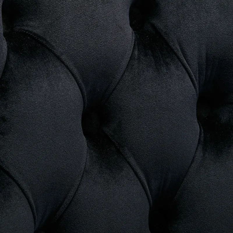 Nikki - Modern, High-End Tufted Solid Wood Contemporary Velvet Upholstered Dining Chair With Chrome 