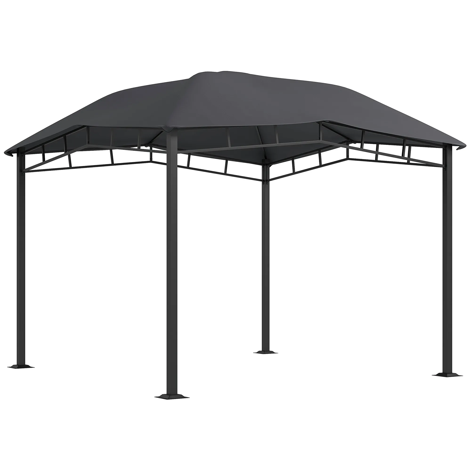 [即発]2022春夏 Faliero Sarti Gazebo(ガゼボー) Sunjoy Roberts 11 ft. x 13 ft. 2-Tier Light Gray Roof Soft