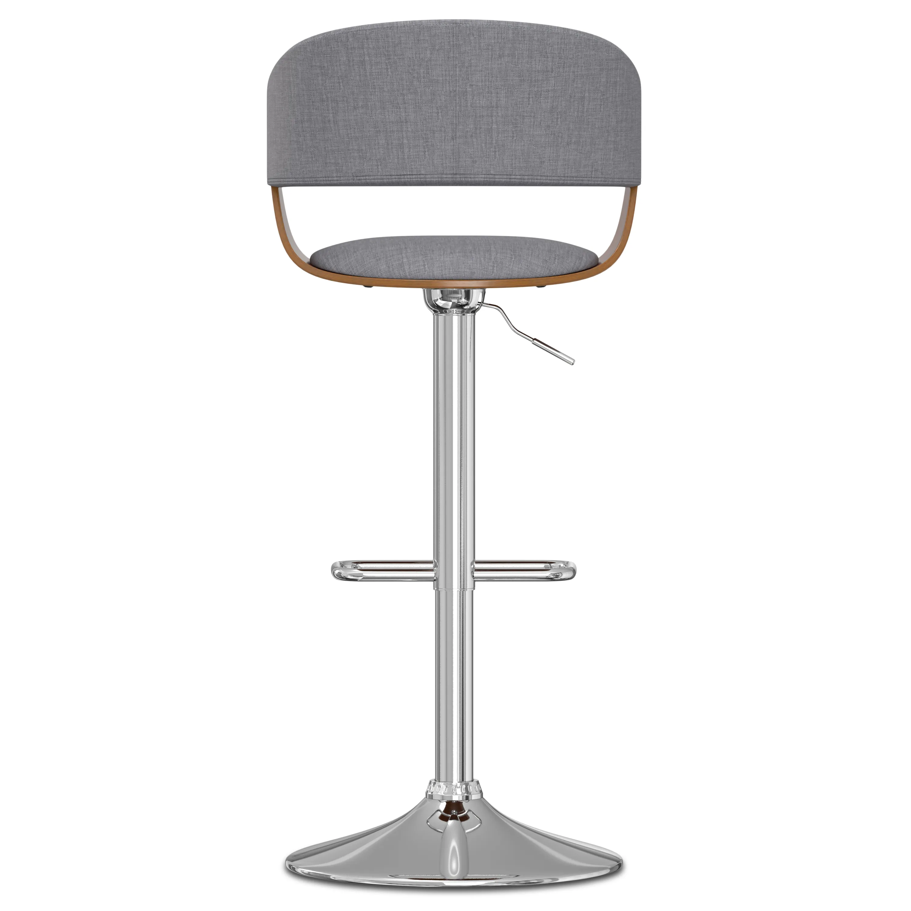 Unavailable: Lowell - Adjustable Swivel Bar Stool - Light Grey