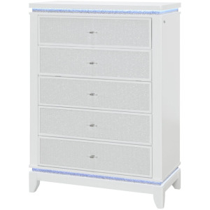 Alina White Chest w/ LED