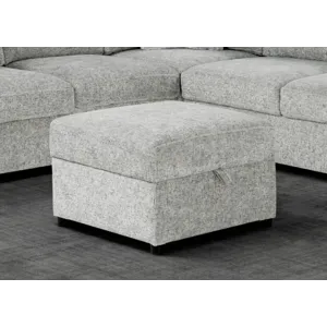 U9401 Nickel Ottoman w/Storage