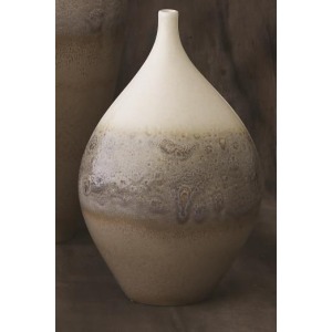 Cream Rises Vase-Wide-Sm