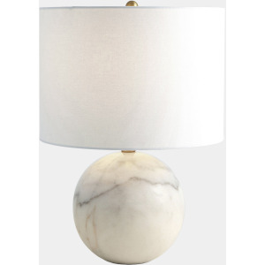 Archeron Marble Sphere Lamp-White
