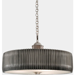 Crimp Chandelier-Antique Nickel