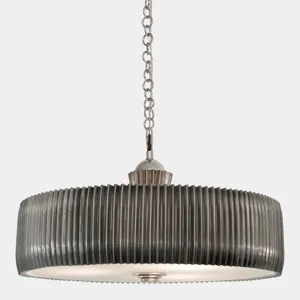 Crimp Chandelier-Antique Nickel