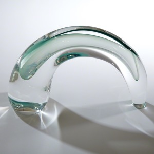 Comma Vase-Wintergreen