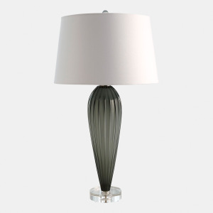 Teardrop Glass Lamp-Gray