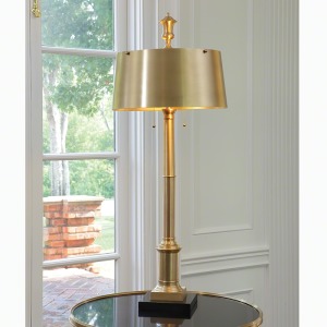 Library Lamp-Antique Brass