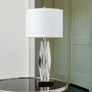 Faceted Crystal Lamp
