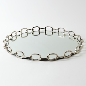 Linked Mirrored Tray-Nickel-Sm